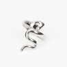 Extendable silver-plated stainless steel ring N°406