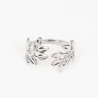 Extendable silver-plated stainless steel ring N°432