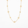 Stainless steel necklace golden stars