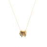 Sophisticated gold-plated stainless steel necklace