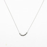 Minimalist silver stainless steel necklace