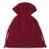 Jewelry packaging, burgundy velvet gift bag