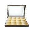 Jewelry case with 12 velvet compartments