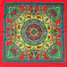 Bandana mosaïque rouge