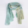 Water green long scarf