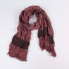 Foulard long bordeaux