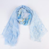 Foulard long bleu ciel