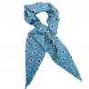 Chouchou foulard bleu