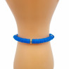 Bracelet Heishi coloris bleu