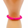 Bracelet Heishi coloris rose fushia