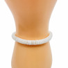 Heishi thick white bracelet