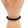 Bracciale nero spesso Heishi