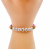 Armband Heishi friends hellviolett