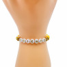 Bracelet Heishi friends jaune