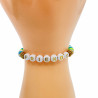 Heishi friends bracelet green