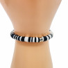 Bracelet Heishi noir et blanc