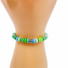 Bracelet Heishi coloris vert