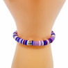 Bracelet Heishi coloris violet