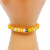 Bracelet Heishi coloris jaune