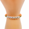 Armband Heishi friends orange