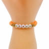 Armband Heishi beach orange