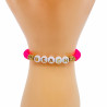 Armband Heishi beach rosa