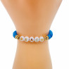 Bracciale da spiaggia Heishi blu scuro