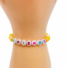 Bracelet Heishi friends coloris jaune