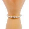 Heishi white pearl bracelet