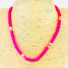 Collar heishi rosa de niña