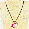 Fancy large unicorn necklace