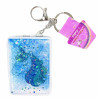 Glitter unicorn key ring mirror