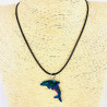 Fancy email necklace boys dolphin G173-1