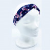 Fascia con fiocco floreale blu navy