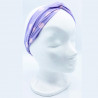 Lilac dot bow headband