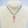 Collar de cristal rosa