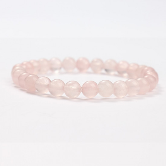 Bracciali minerali di quarzo rosa 2