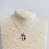 Collar de esmalte con cabeza de unicornio G173-3