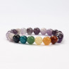 Amethyst and 7 chakras mineral bracelets
