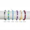 Braccialetti heishi multicolori