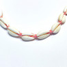 Pink string shell bracelet