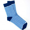 Gestreifte Marine-Socken