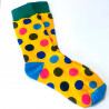 Multi-colored polka dot socks