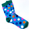 Colorful polka-dot socks