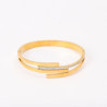 Gold-plated stainless steel bangle