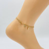 Gold-plated ankle chain G106-7D