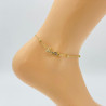 Gold-plated ankle chain GA1710-3D