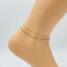 Gold ankle chain GA1710-6D