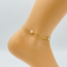 Gold ankle chain GA1710-7D